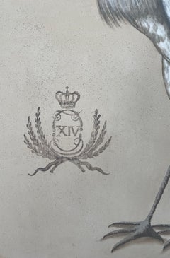 Large Painting of Blue Heron by Vittorio Splendore