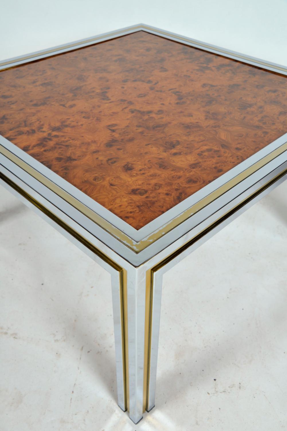 Paire de lampes d'appoint en loupe d'orme en laiton chromé italiennes des années 1970 en vente 13