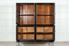 Grande paire de bibliothèques en pin ébonisé à grain anglais du XIXe siècle