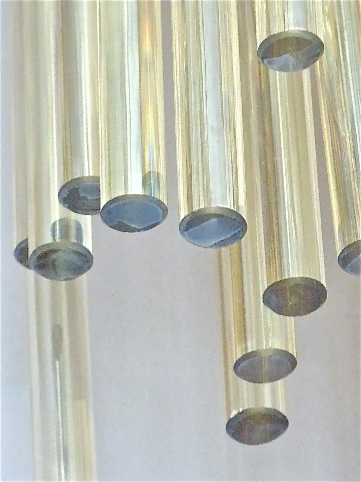 Large Pair Bakalowits Miracle Sputnik Style Sconces Gilt Murano Glass Venini Era For Sale 2