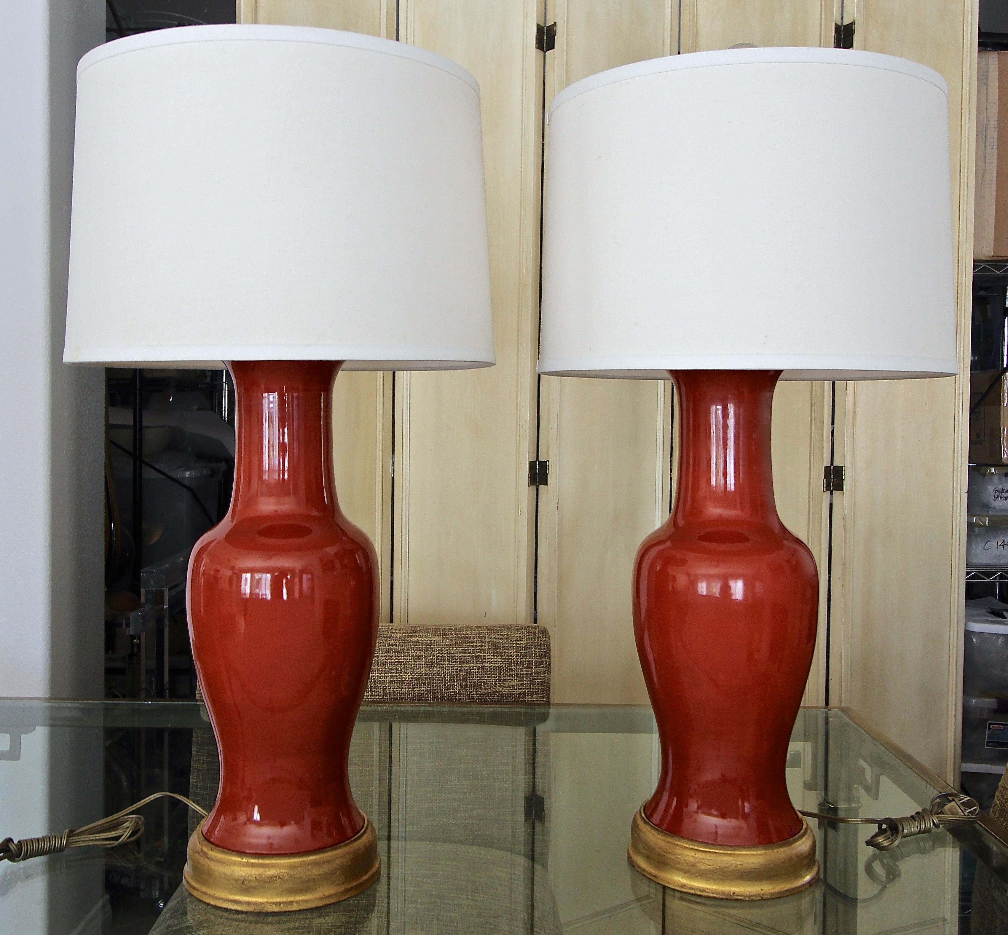 burnt orange table lamps