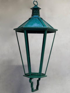 Large Pair of French 19th Century Iron Lanterns