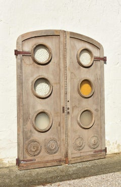 Large Pair French Architectural Doors Haussmann Style