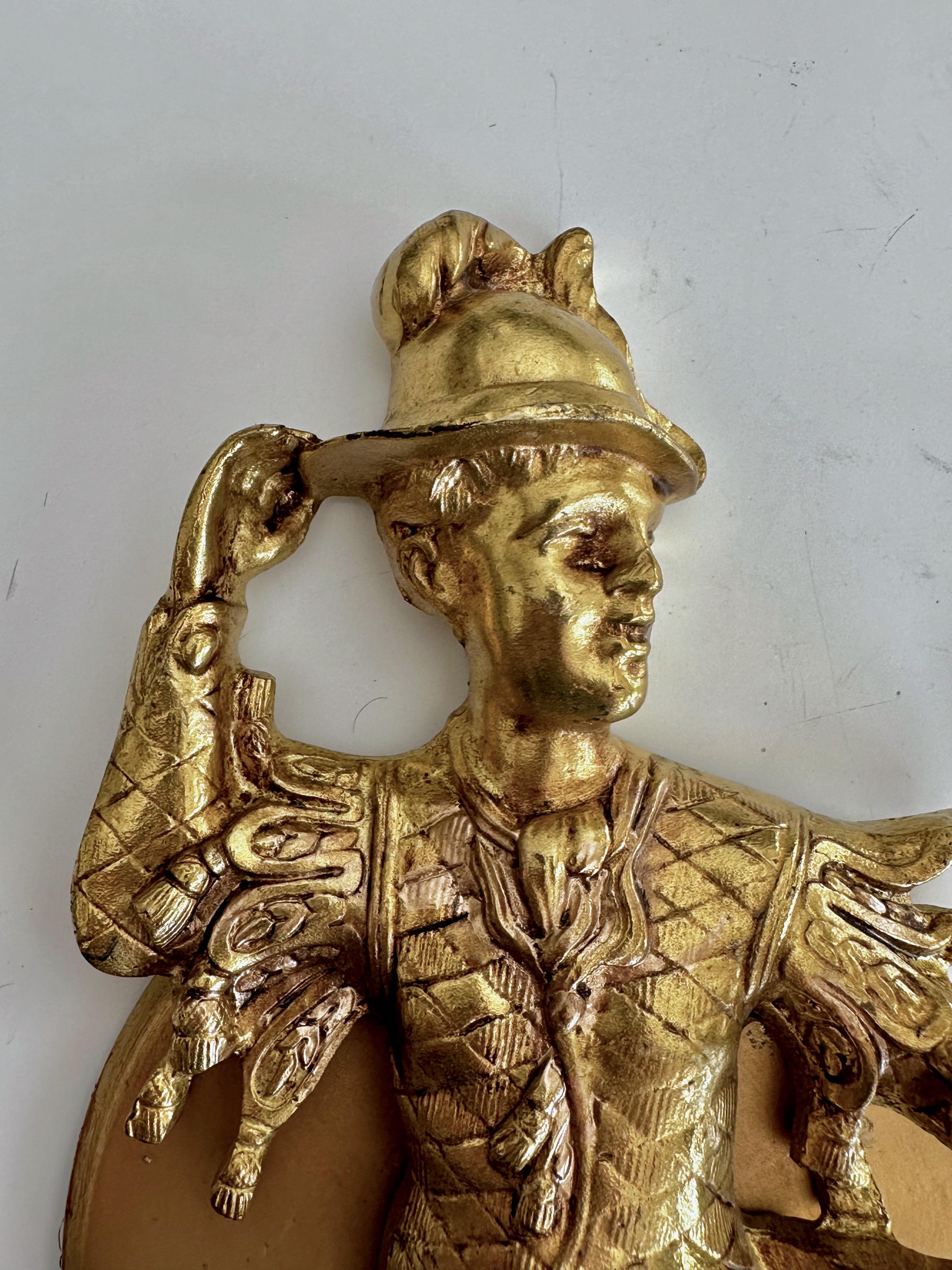 Large Pair French Gilt Bronze Chinoiserie Figural Wall Sconces For Sale 8
