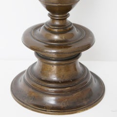 Large Pair of 17th Century Baroque Pricket Candlesticks
