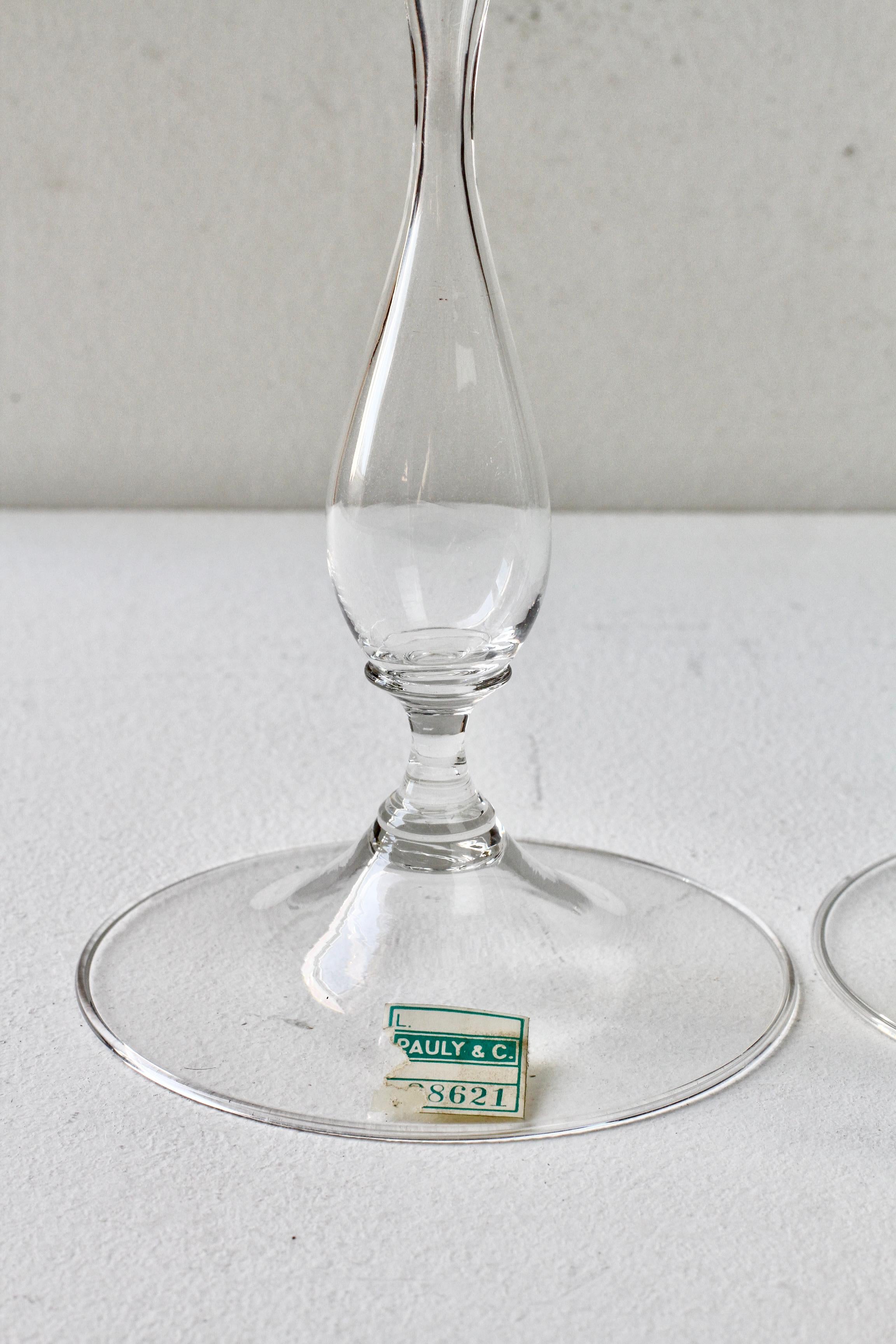 Großes Paar italienisch-venezianischer Murano-Glas-Kerzenhalter aus den 1950er Jahren von Pauly & Co. im Angebot 8