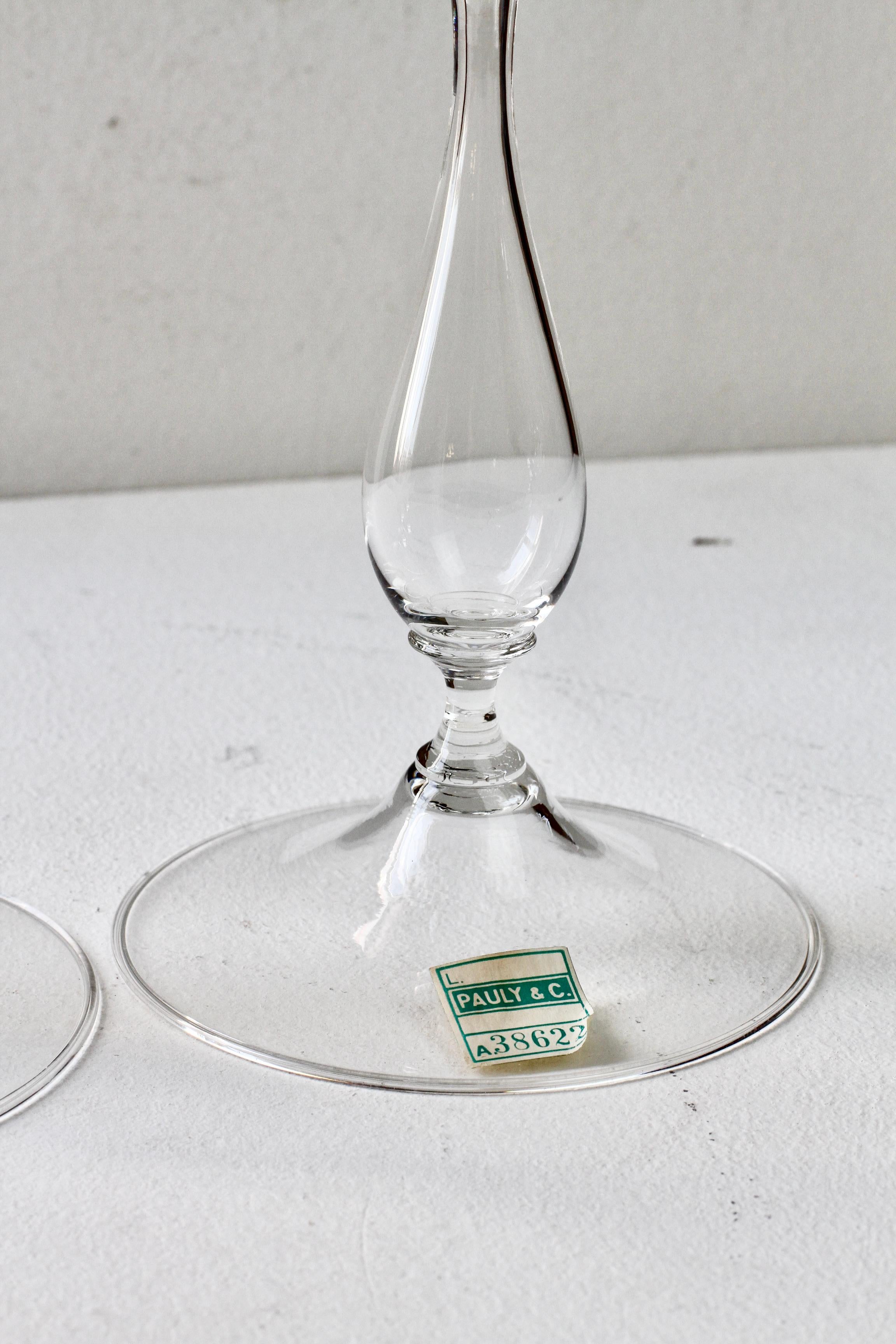 Großes Paar italienisch-venezianischer Murano-Glas-Kerzenhalter aus den 1950er Jahren von Pauly & Co. im Angebot 9