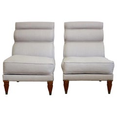 Vintage Large Pair of 1960s Italian Side Chairs