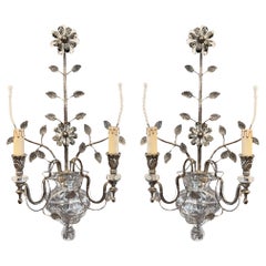 Vintage Large Pair of 1970s Banci Firenze Wall Sconces