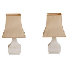 Large Pair of 1970s Ceramic Table Lamps