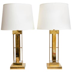 Large Pair of 1970s Lamps