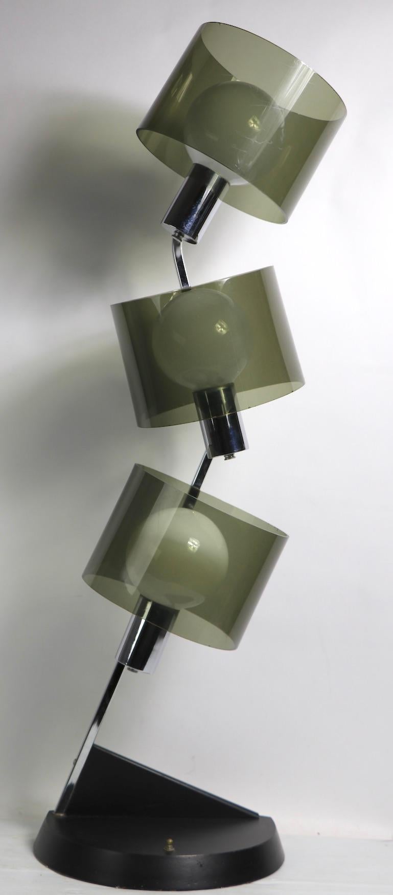 Post-Modern Large Pair of 1970's Table Lamps