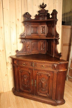 Large Pair of 19th Century Castle Corners