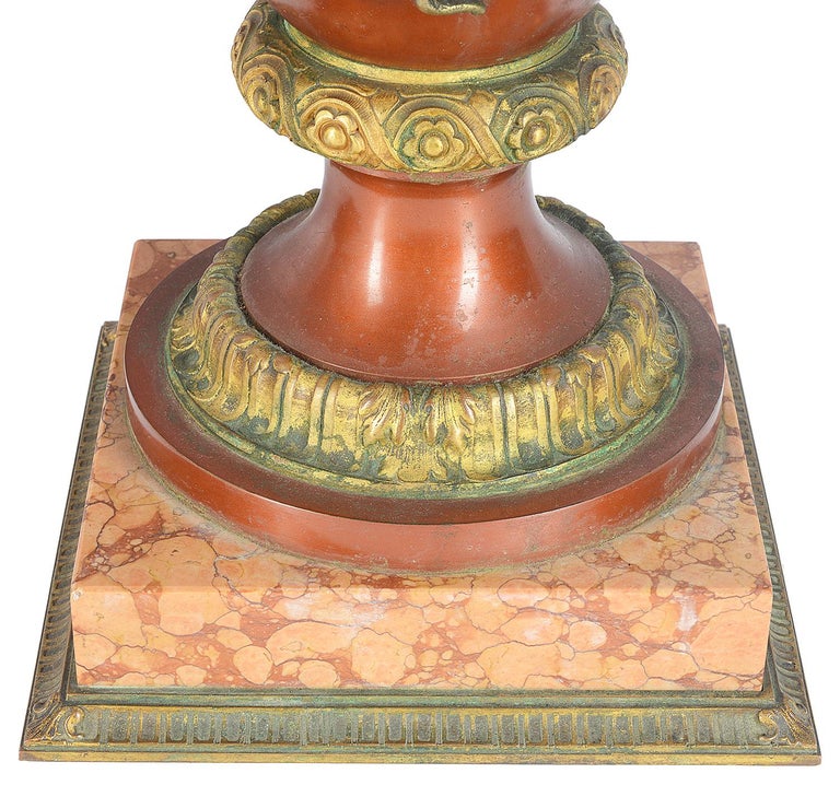 Large Pair of 19th Century Classical Bronze Urns For Sale at 1stDibs ...
