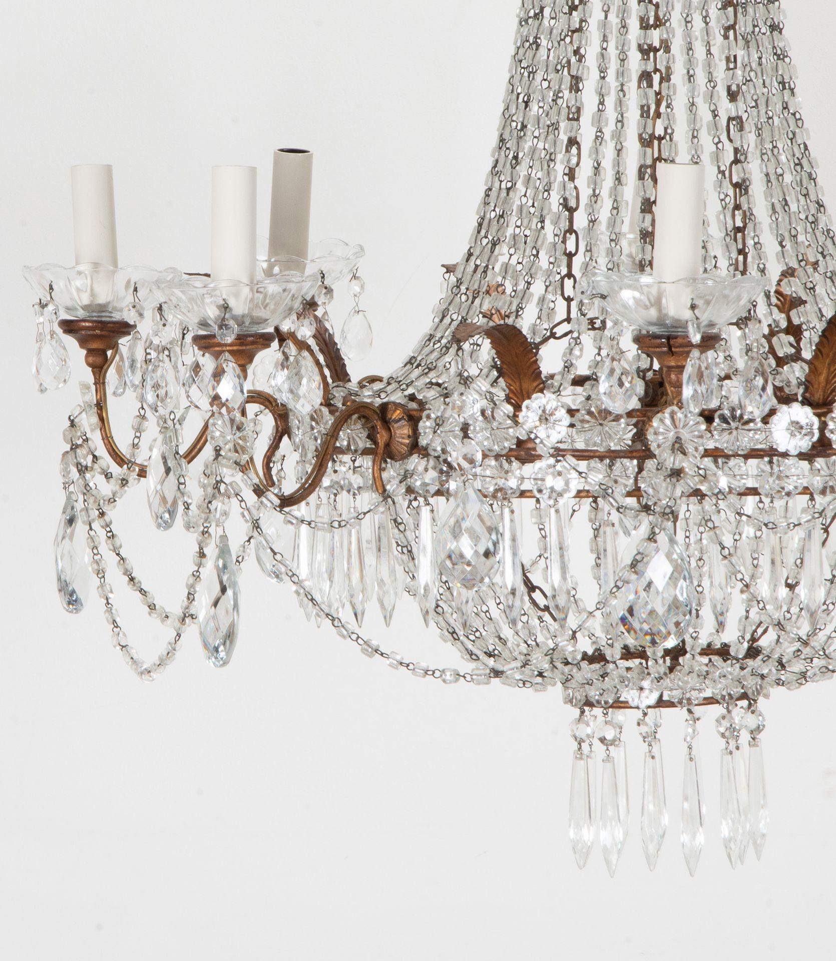 Large Pair of 19th Century Empire Chandeliers im Angebot 2