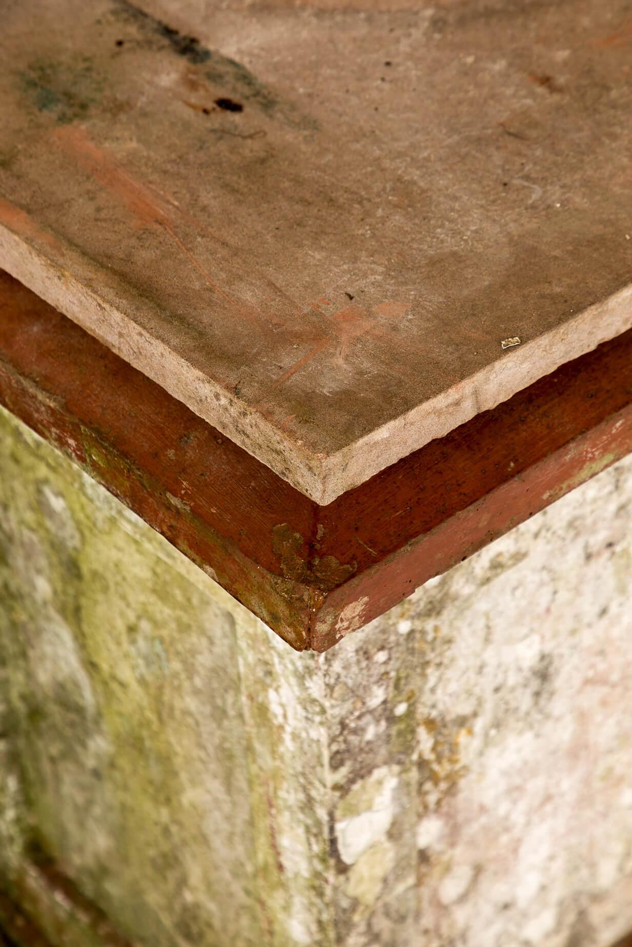 Gran pareja de pedestales ingleses de terracota para jardín del siglo XIX en venta 7
