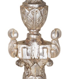 Large Pair of 19th Century Italian Silver Gilt Candlesticks