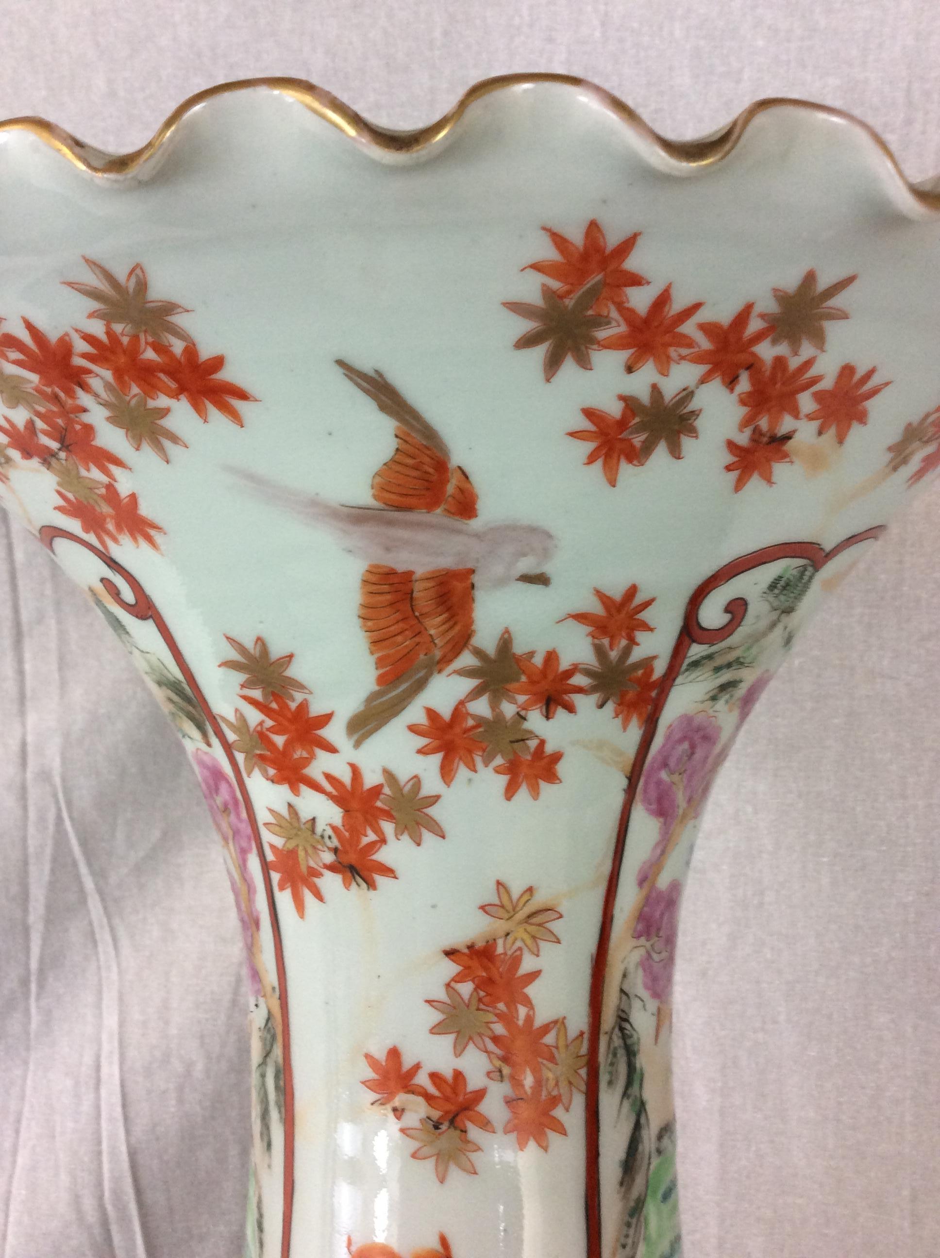 Large Pair of 19th Century Japanese Imari Porcelain Floor Vases For Sale 9