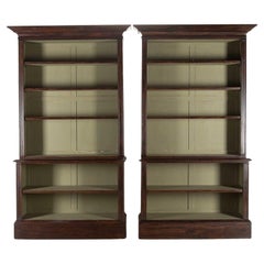 Large Pair of 19th Century Provincial Country House Bookcases