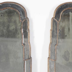 Large Pair of 19th Century Queen Anne Style Pier Mirrors