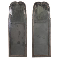 Large Pair of 19th Century Queen Anne Style Pier Mirrors