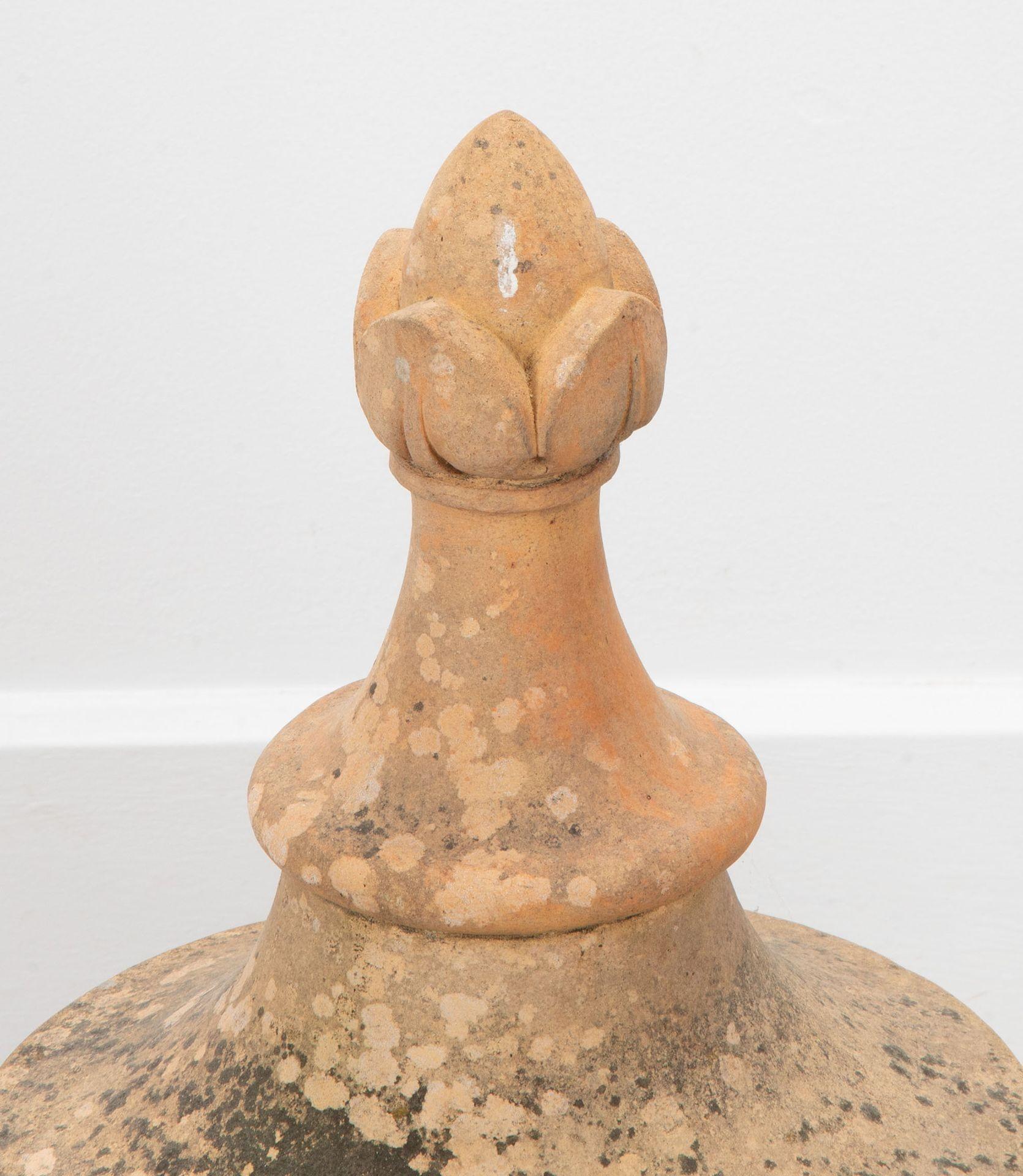 Large Pair of 19th Century Terracotta Gatepost Finials For Sale 1