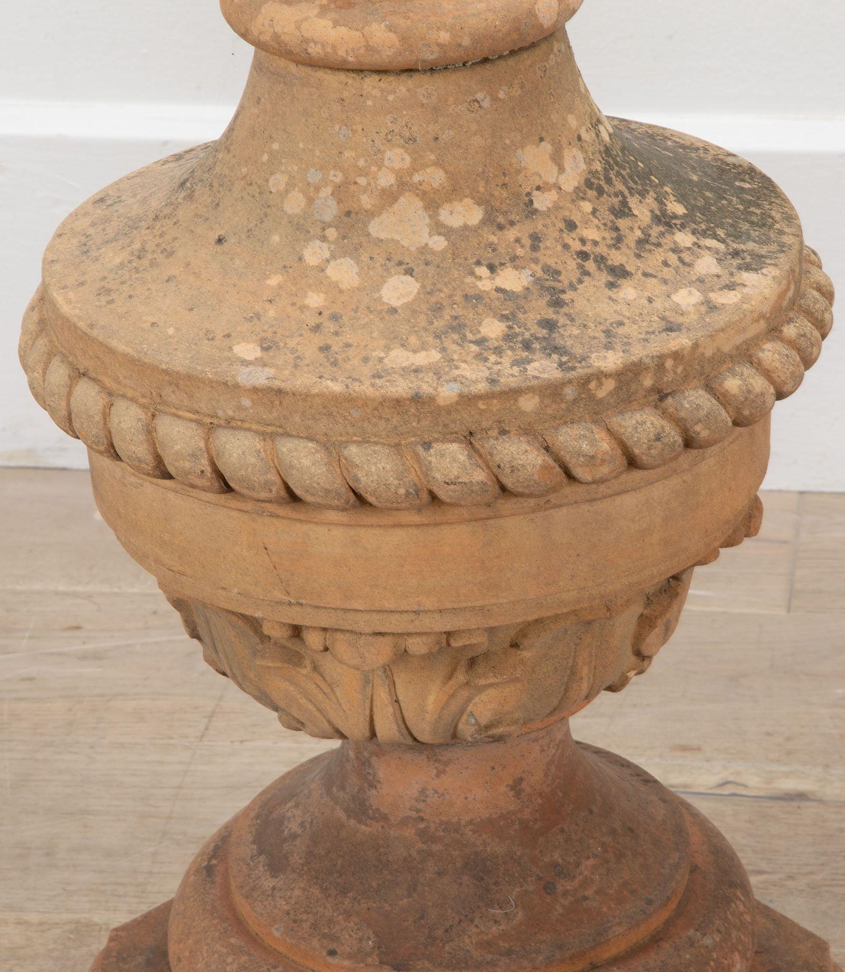 Large Pair of 19th Century Terracotta Gatepost Finials For Sale 5