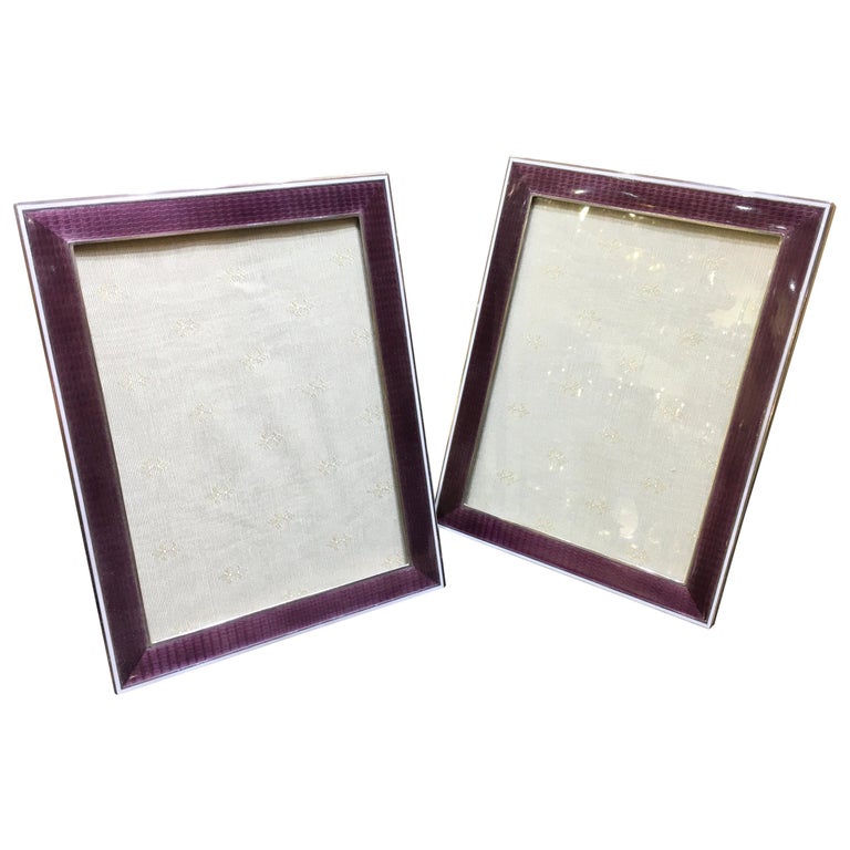 Large Pair Of American Art Deco Silver And Enamel Photograph Frames Large Pair Of American Art Deco Silver And Enamel Photograph Frames For At 1stdibs