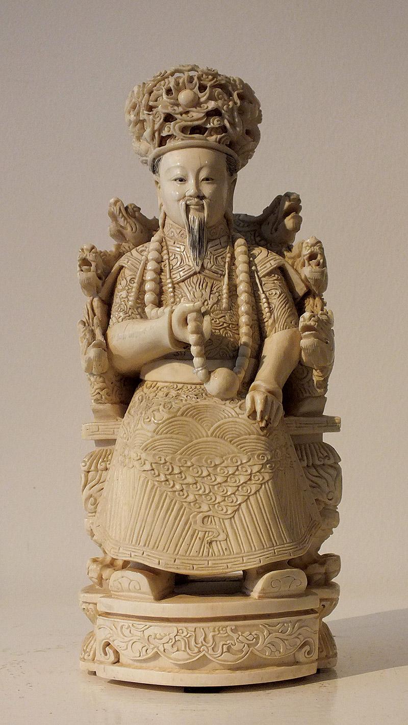 chinese ivory emperor and empress