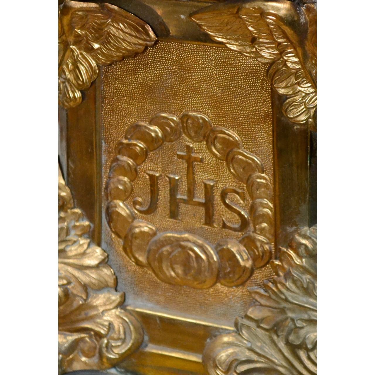 Großes Paar antiker italienischer vergoldeter Metall-Altarständer im Angebot 3