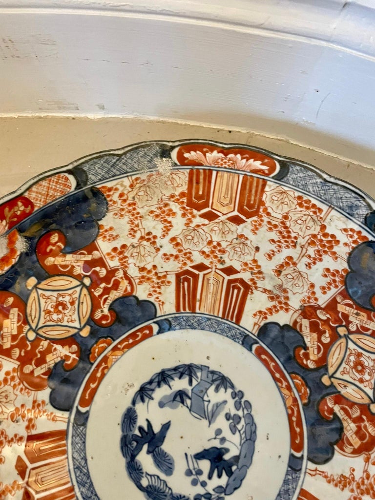 Large Pair of Antique Japanese Quality Imari Chargers For Sale at 1stDibs