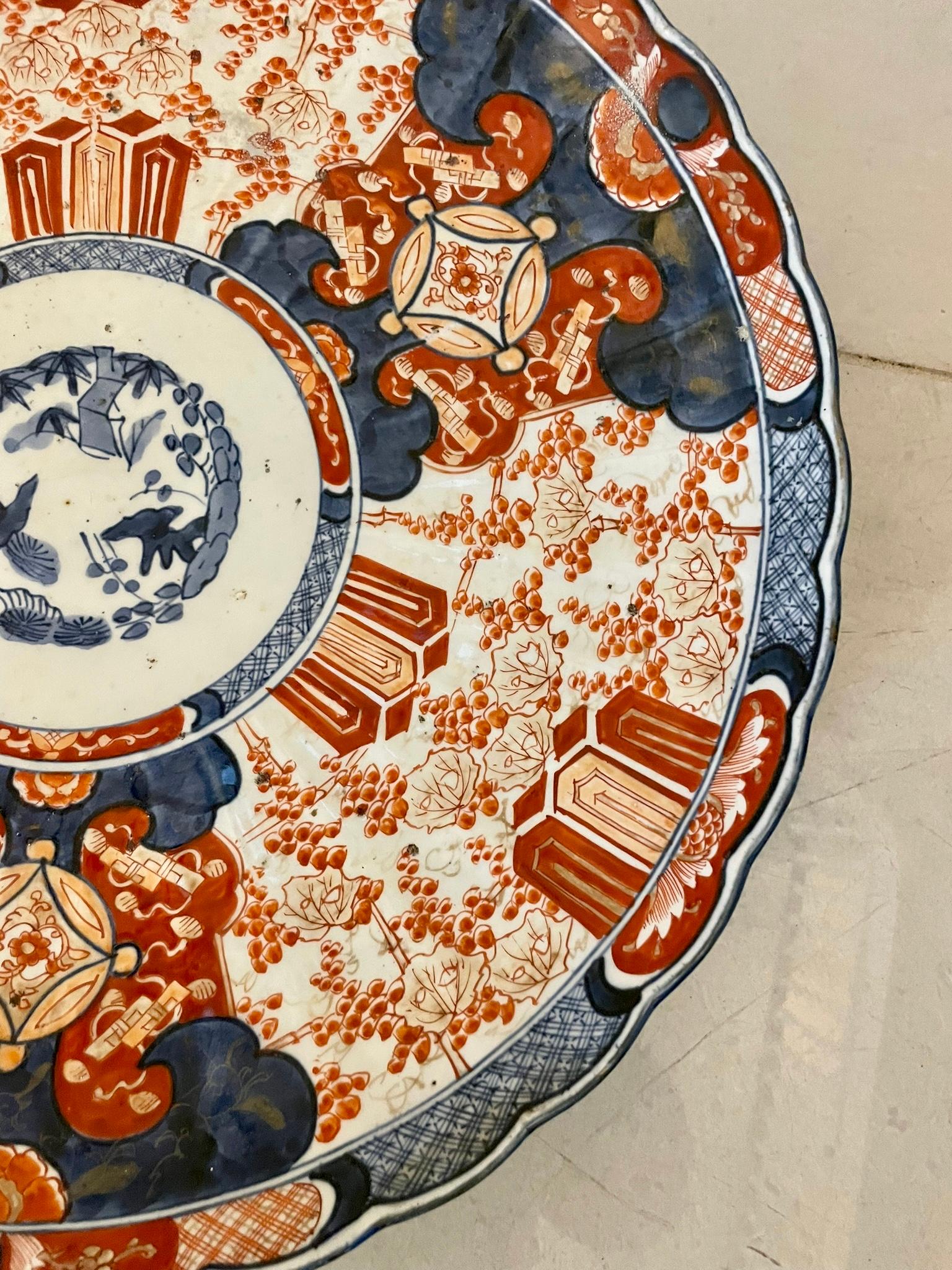 Large Pair of Antique Japanese Quality Imari Chargers 4
