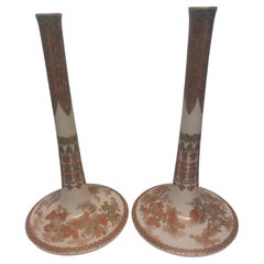 Large Pair of Antique Japanese Satsuma Vases, Circa 1870 – Symbols of Eternity