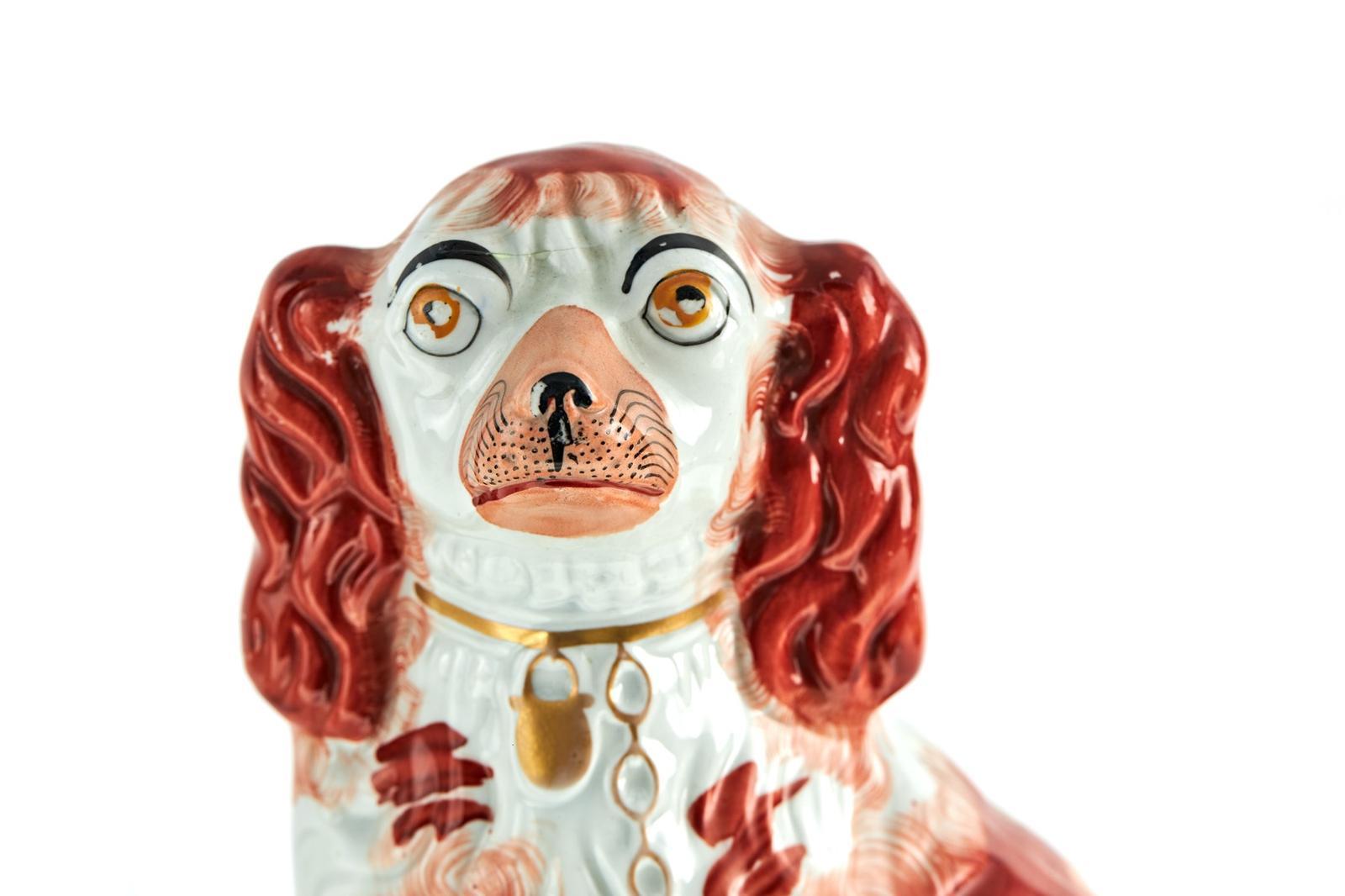 Large Pair Of Antique Staffordshire Dogs For Sale 6