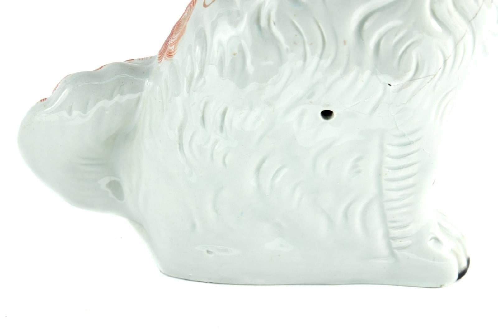 19th Century Large Pair Of Antique Staffordshire Dogs For Sale