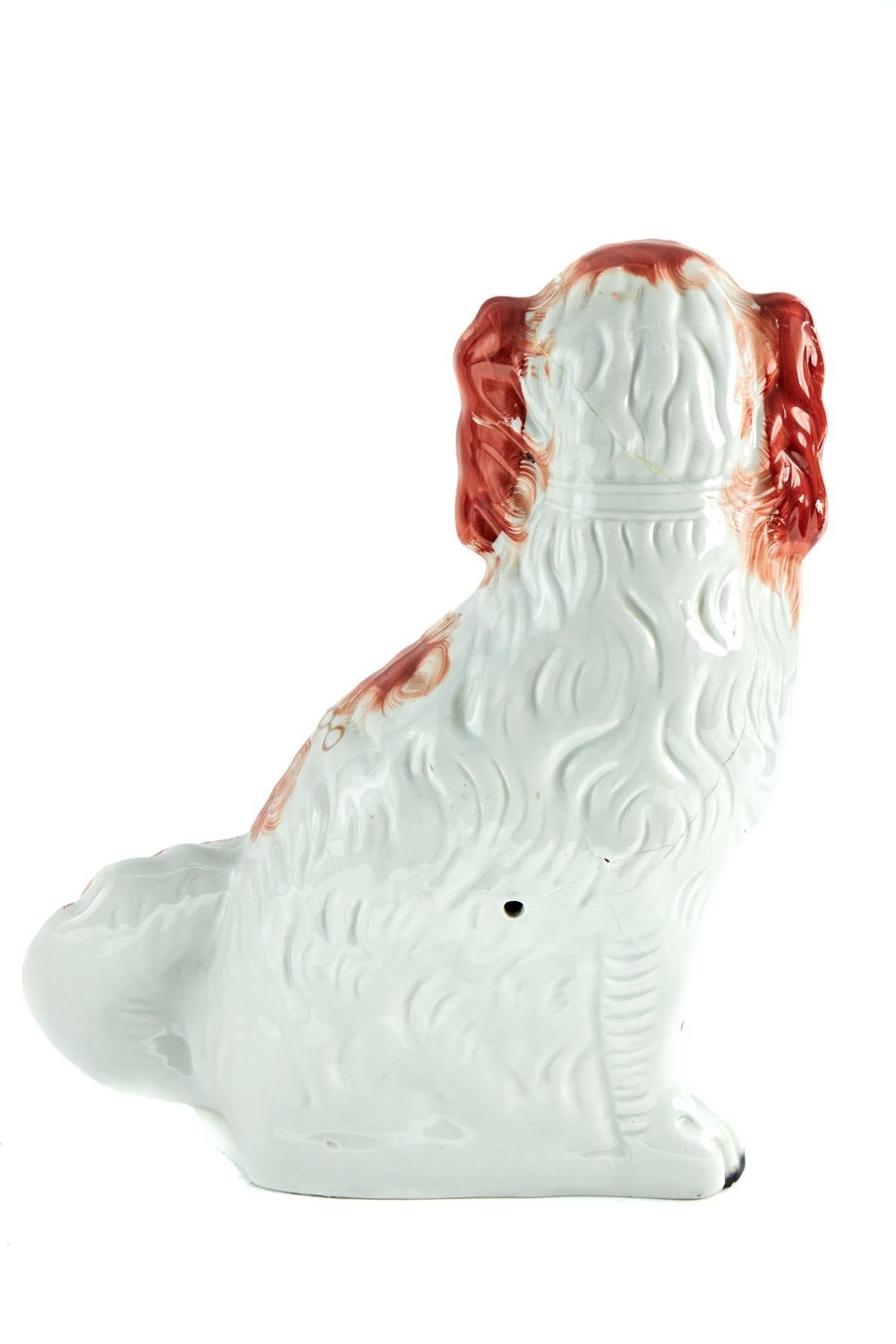 Large Pair Of Antique Staffordshire Dogs For Sale 2