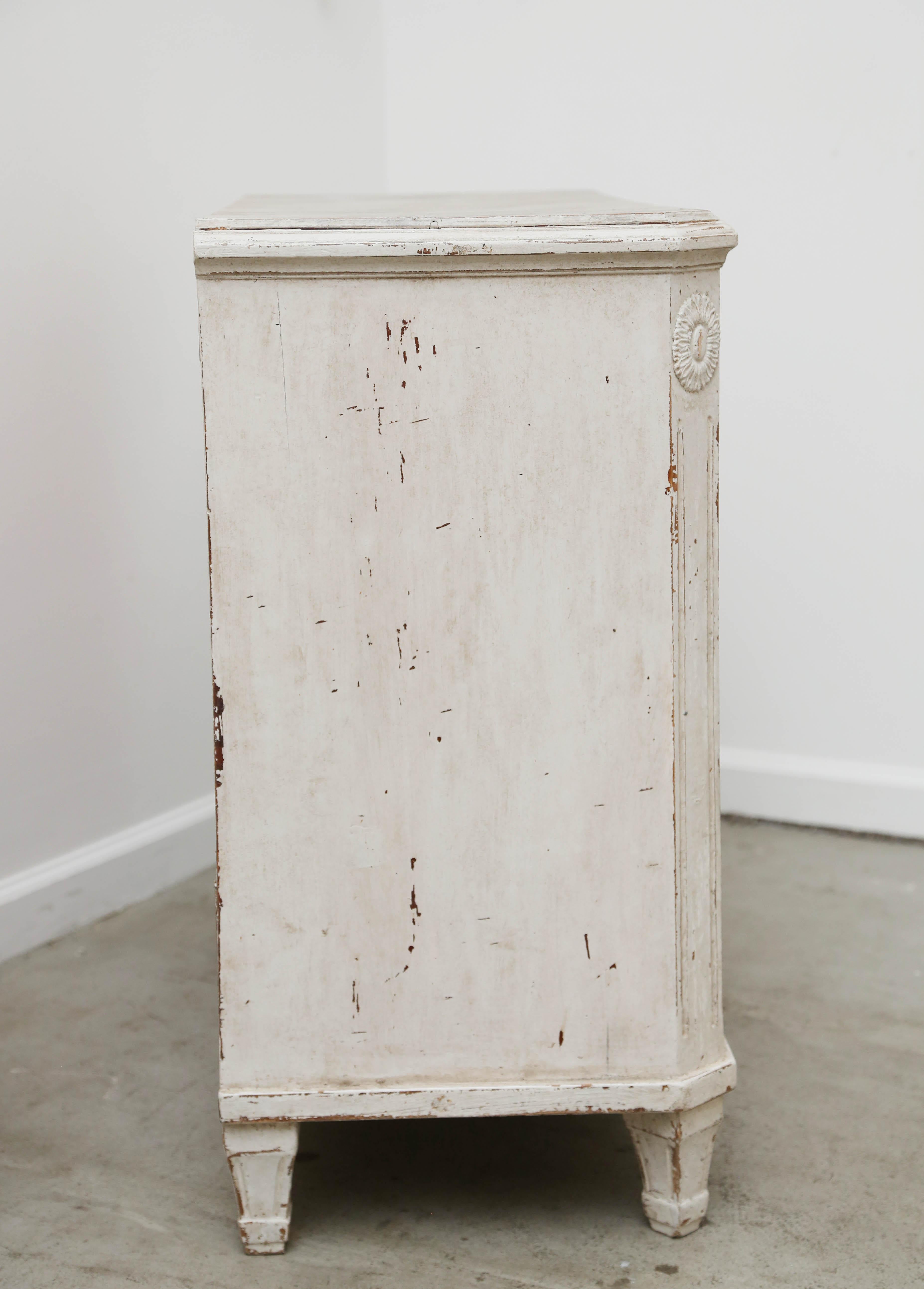 Large Pair of Antique Swedish Gustavian Style Painted Chests, 19th Century 3