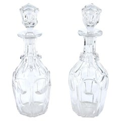 Large Pair of Antique Victorian Decanters