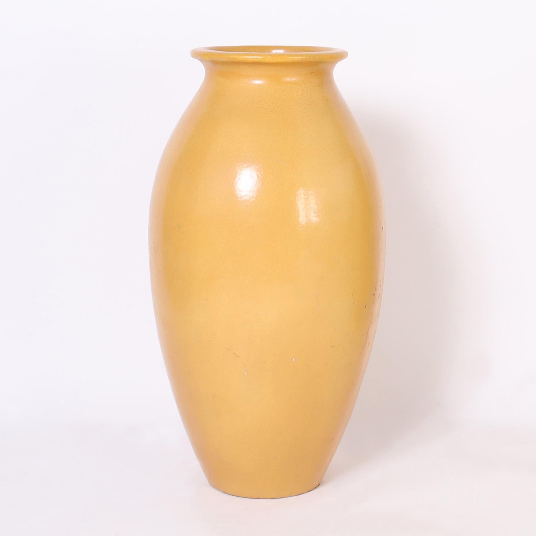mustard yellow vases