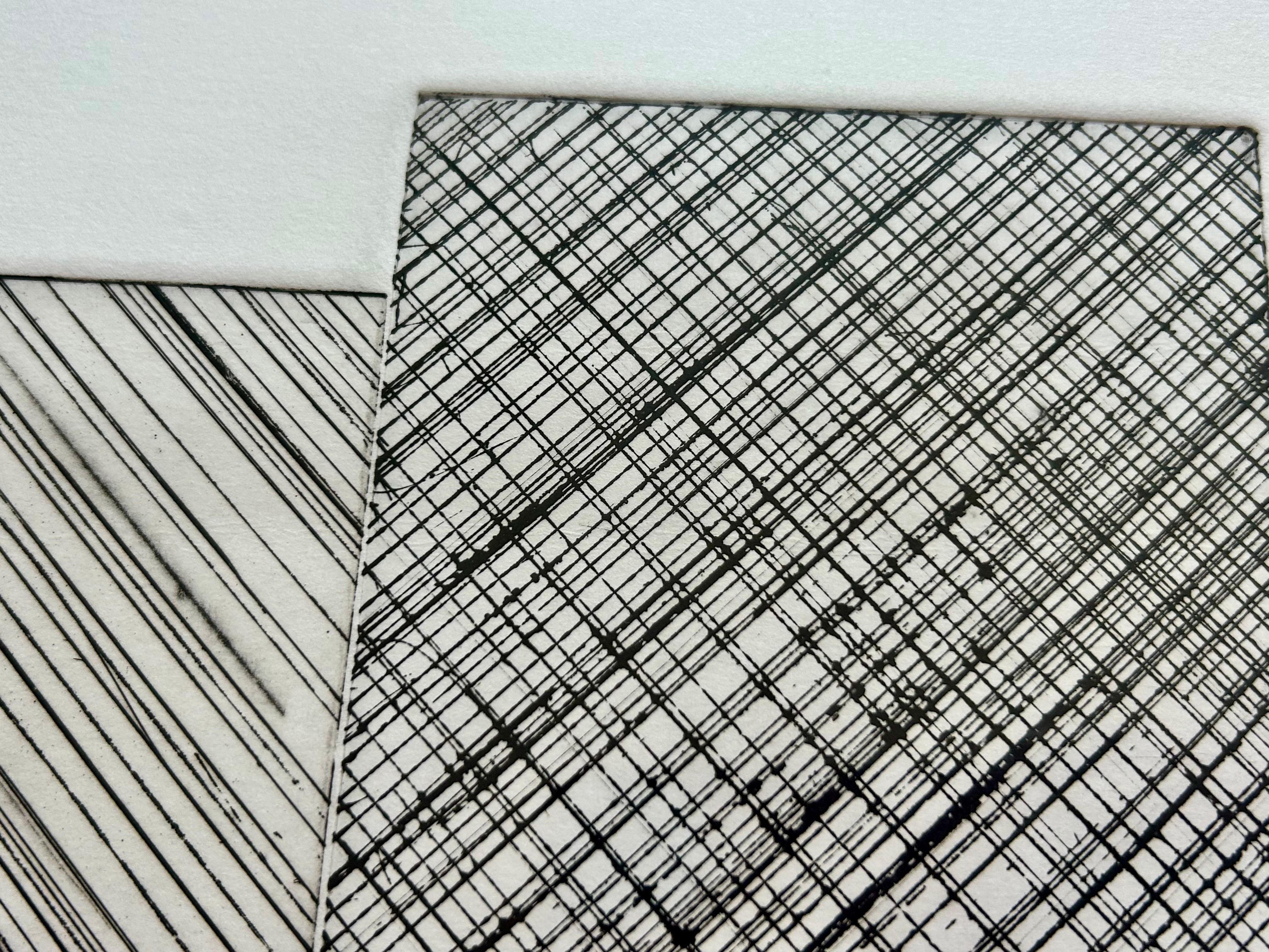 Large Pair of Aquatint Etchings 1982 Ed Moses For Sale 4