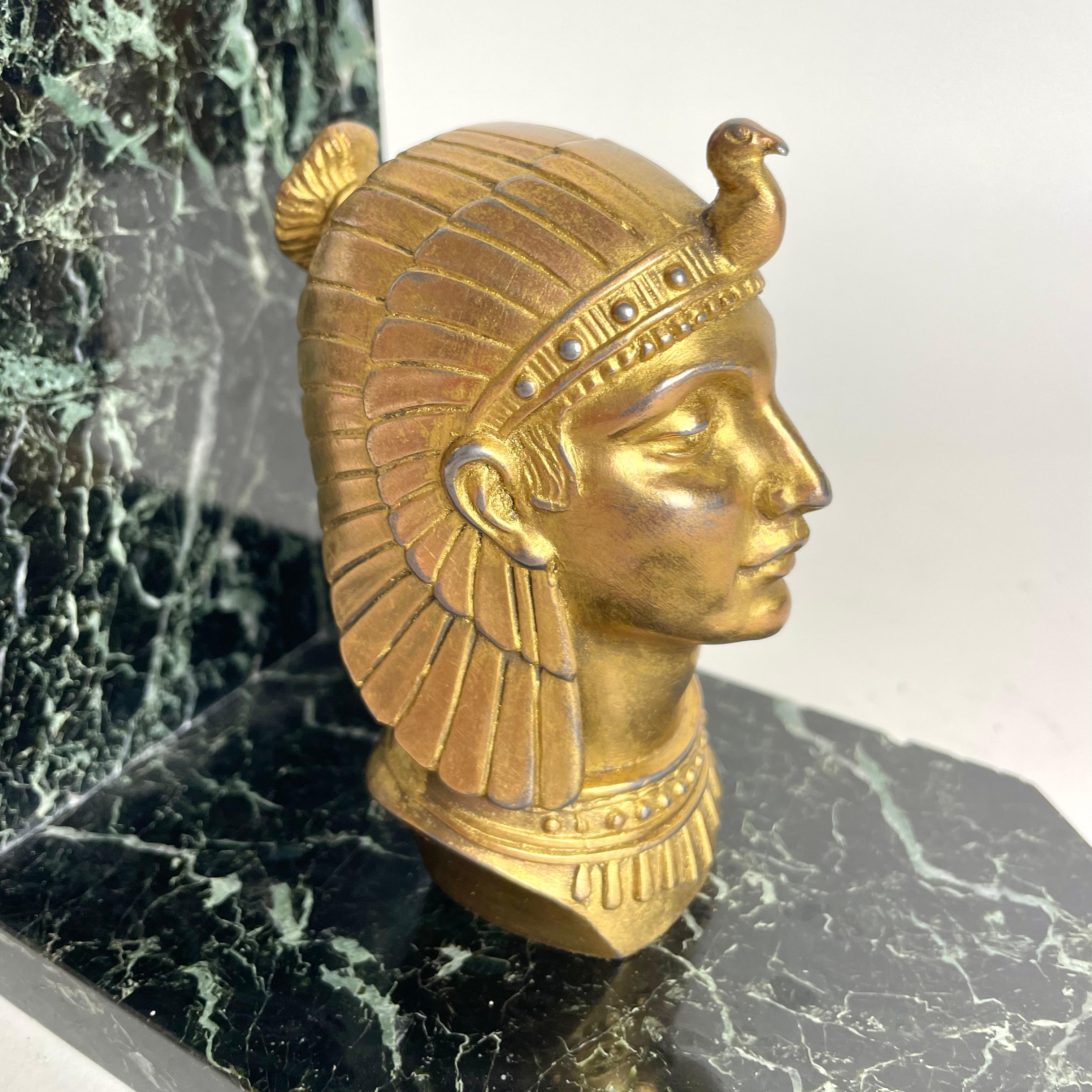Großes Paar Art Deco Buchstützen signiert von Maurice Frecourt aus den 1920er Jahren (Frühes 20. Jahrhundert)