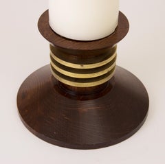 Large Pair of Art Deco Candlesticks by Louis Prodhon