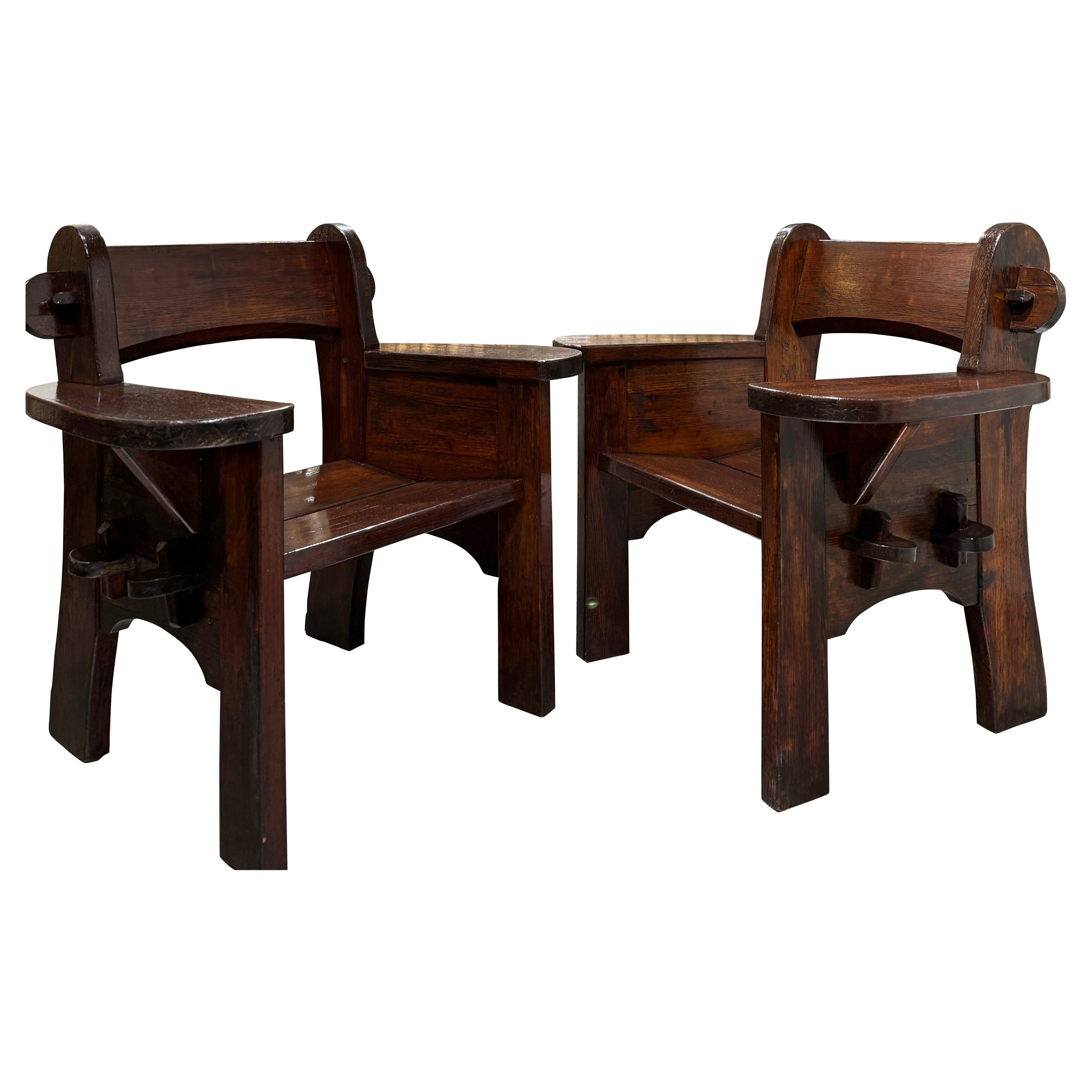 Großes Paar Berga-Sessel David Rosen Schweden 1940 im Angebot