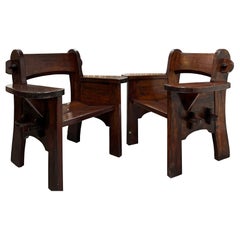 Großes Paar Berga-Sessel David Rosen Schweden 1940