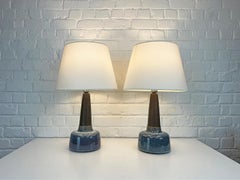 Großes Paar blauer Tischlampen im dänischen Modern-Stil „Søholm 1080-3“ von Einar Johansen