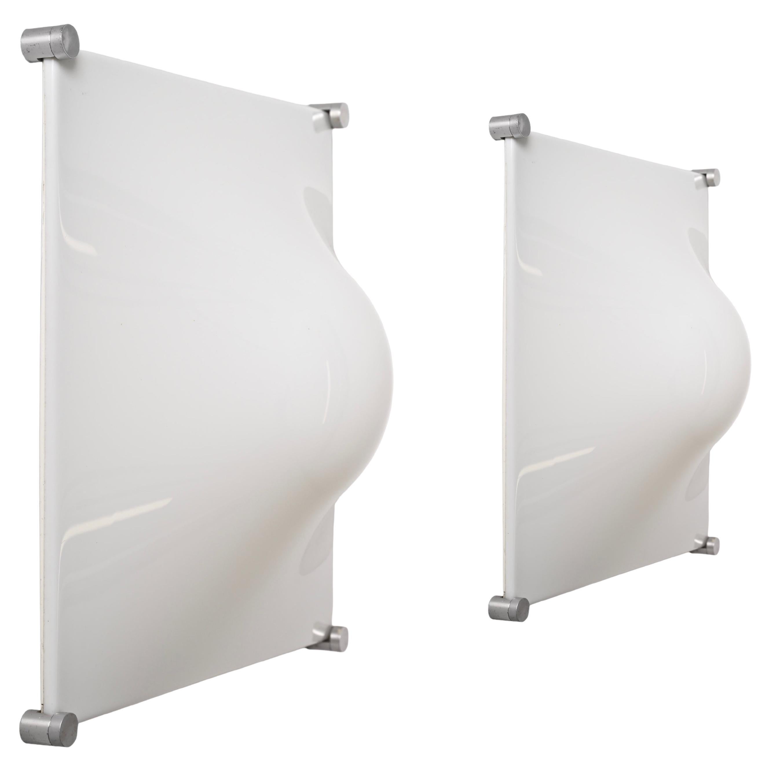 Large Pair of Bolla Flush Mount Ceiling or Wall Light by Martinelli, Italy 1960s For Sale