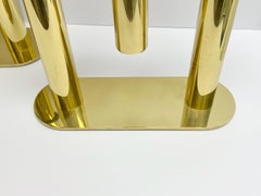 Large Pair of Brass Post Modern  Candelabra by EG Cody 1980s