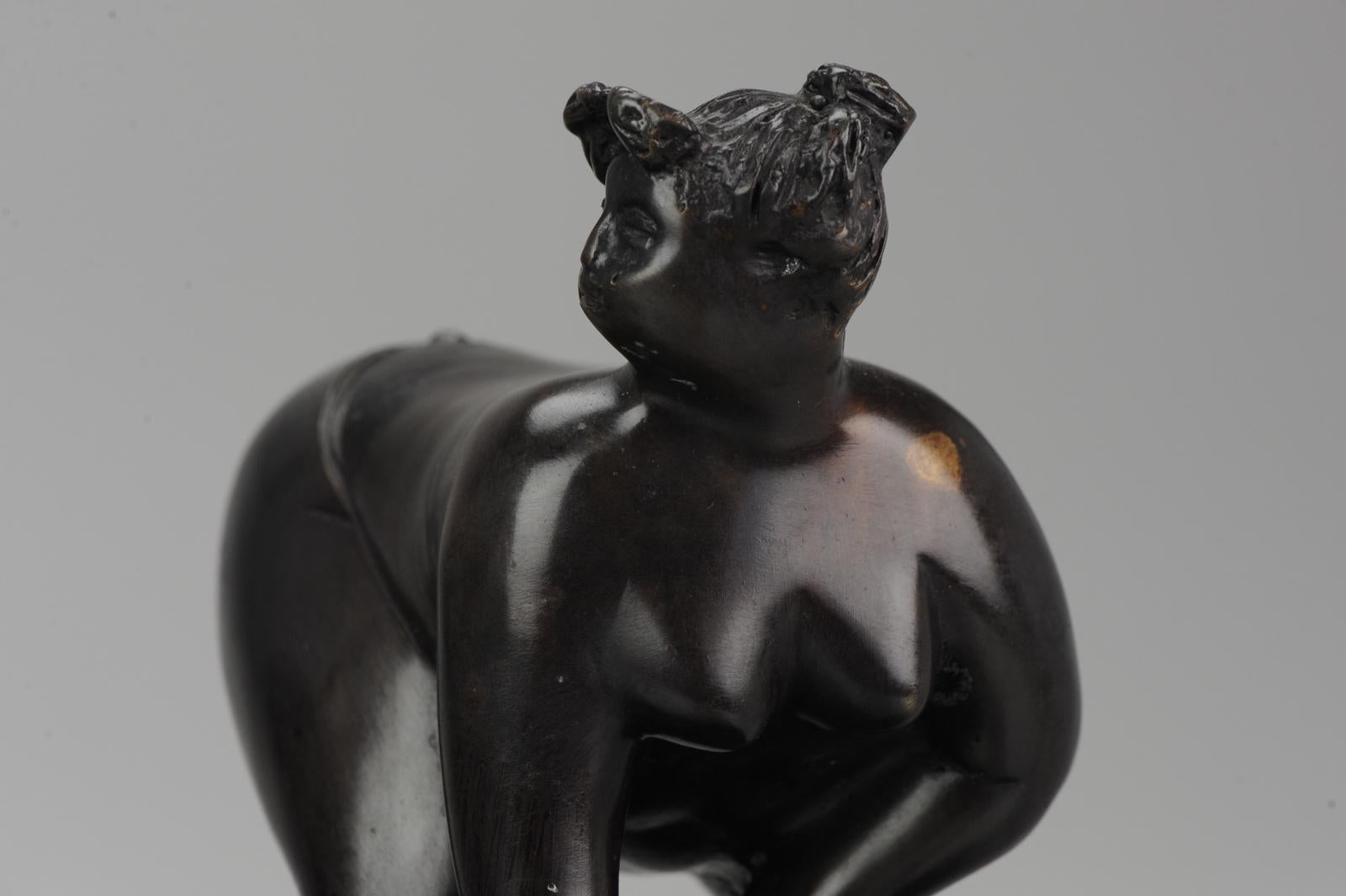Large Pair of Bronze Bookstand Ladies Signed on the base Michael For Sale 10