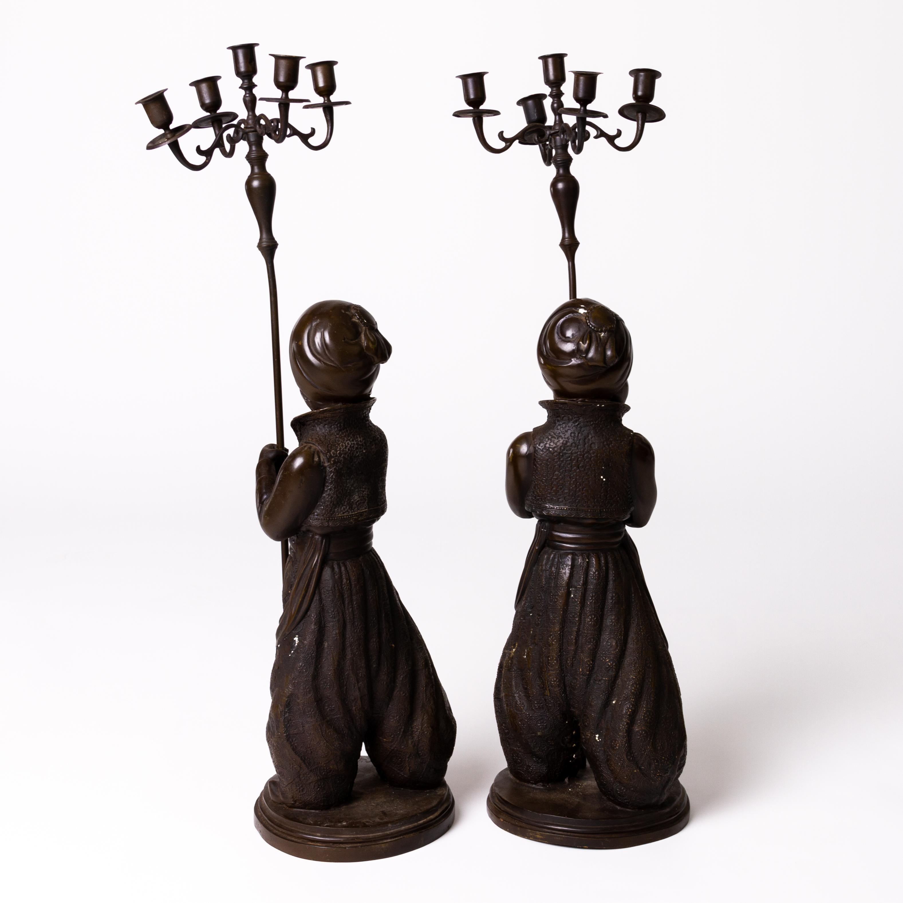 Large Bronze Orientalist Sculptures Candelabras 19th Century

From a private collection
Free international shipping

