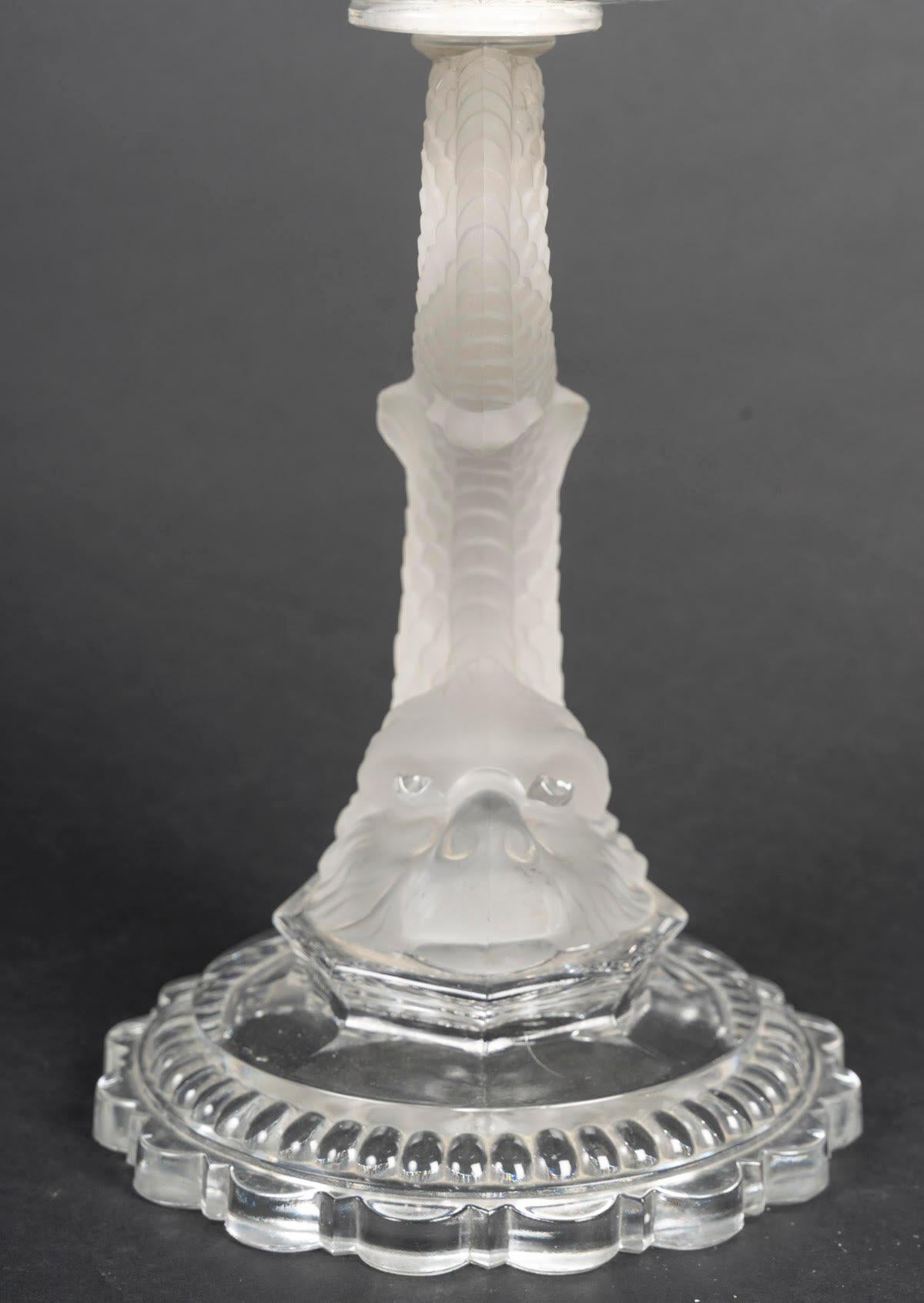 Large Pair of Candelabra and Centrepiece by Baccarat, Napoleon III Style. in vendita 9